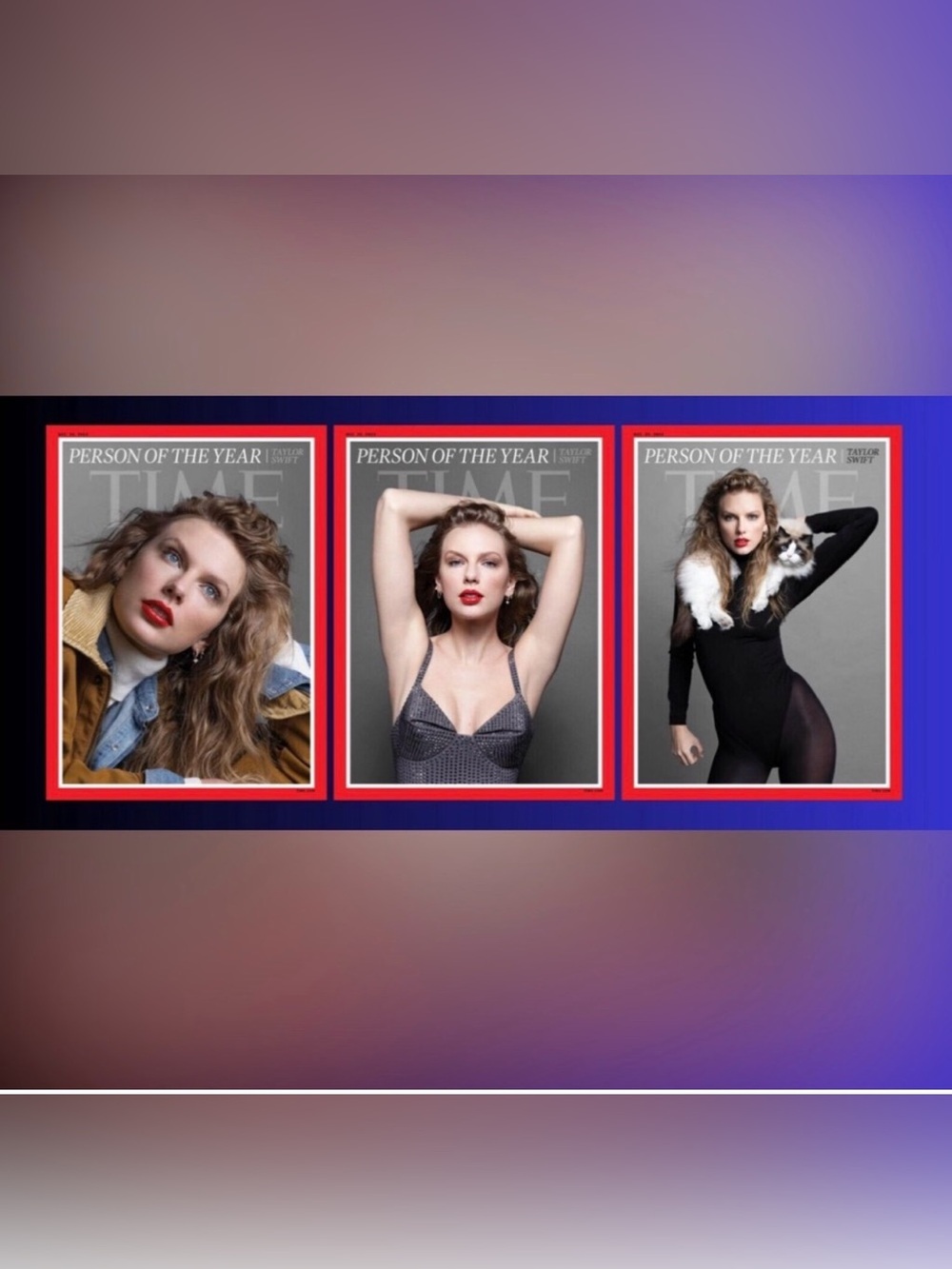 Time Magazine Person of the Year Taylor Swift Magazine Covers/3 new